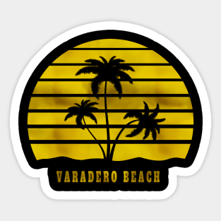 Varadero Beach Palm Trees Sticker